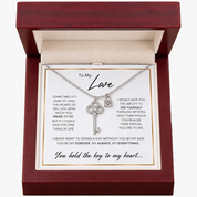 To my Queen - Love Key Necklace