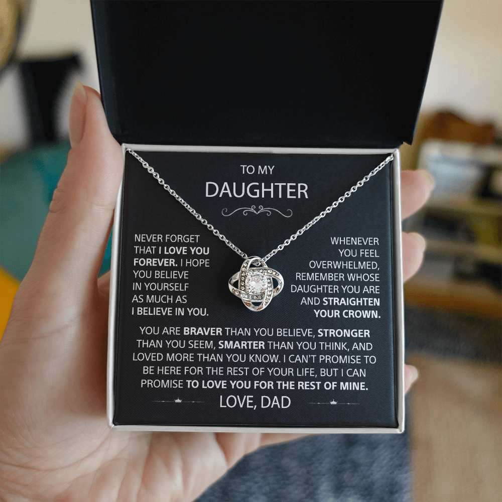 To my Daughter - Love Knot Necklace - detail 4