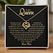 To my Queen Infinity Heart necklace - Gold