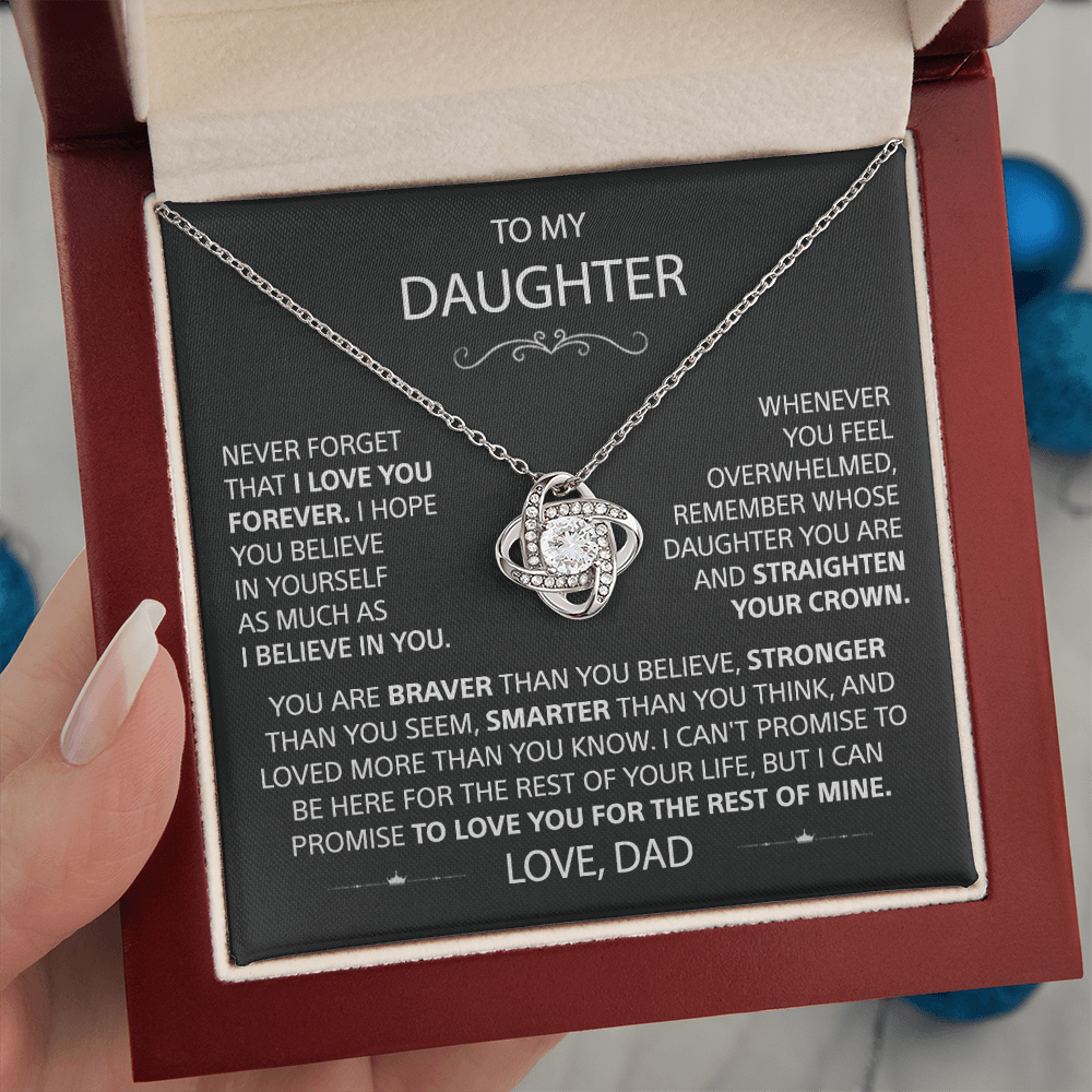 To my Daughter - Love Knot Necklace - detail 6