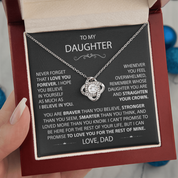 To my Daughter - Love Knot Necklace - detail 6