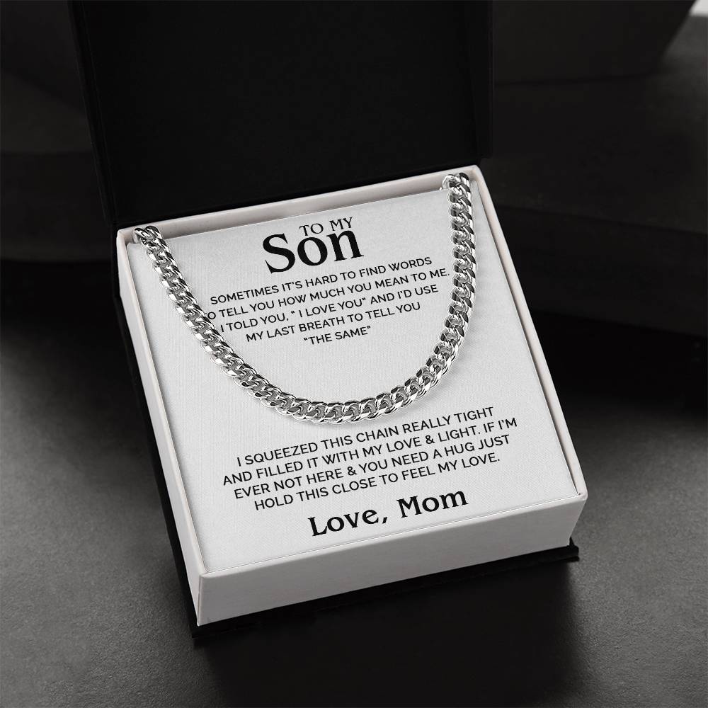 To my Son - Cuban Chain Necklace - detail 3