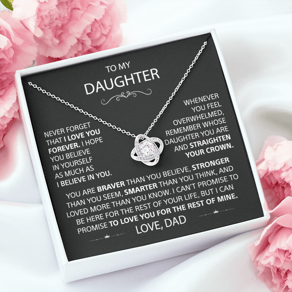 To my Daughter - Love Knot Necklace - detail 3