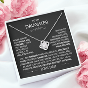 To my Daughter - Love Knot Necklace - detail 3