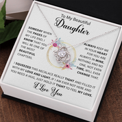 To my Beautiful Daughter - Love Knot Necklace - detail 2