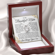 To my Mom - Forever Love Necklace - Silver Luxury Box