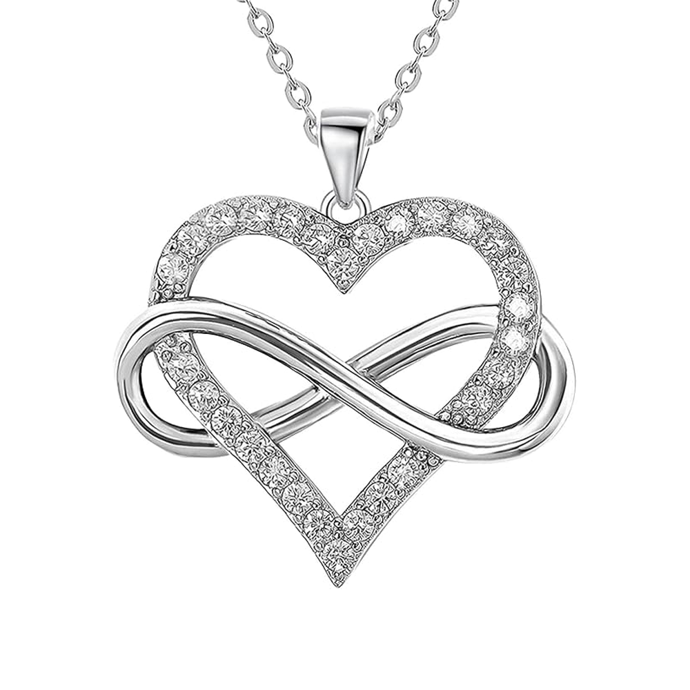 To my Queen Infinity Heart necklace - Gold detail