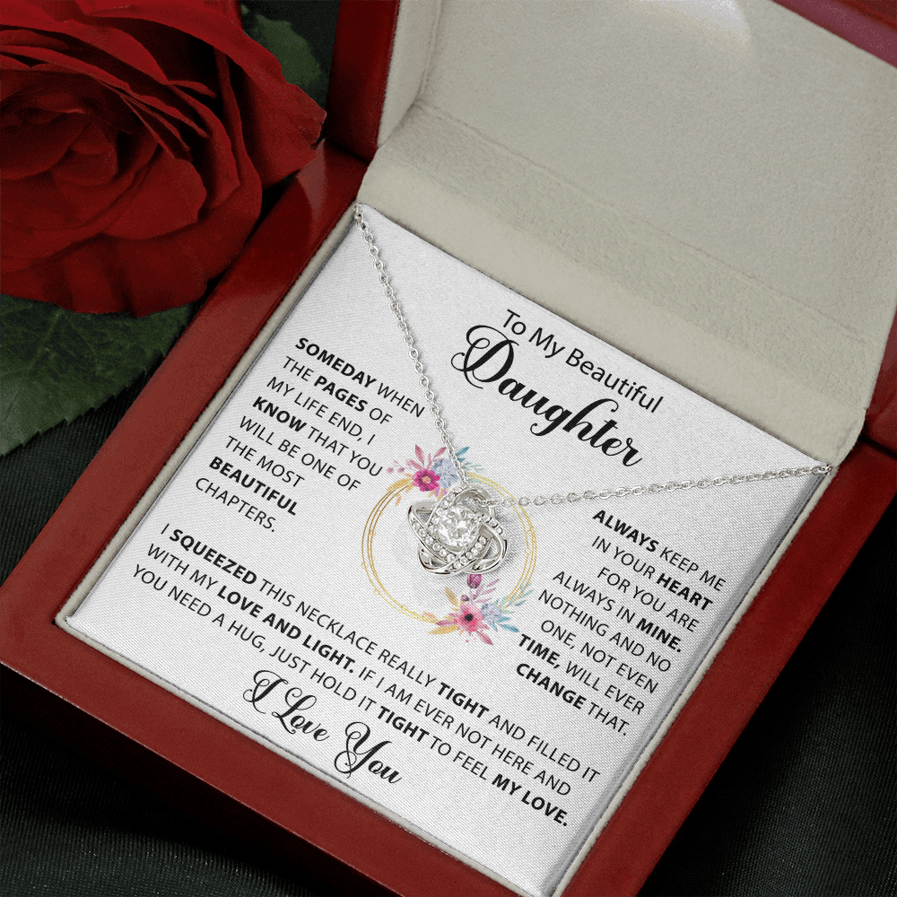 To my Beautiful Daughter - Love Knot Necklace - detail 6