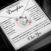 To my Beautiful Daughter - Forever Love Necklace - detail 4
