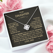 To my Daughter - Love Knot Necklace - detail 3