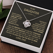 To my Daughter - Love Knot Necklace - detail 2