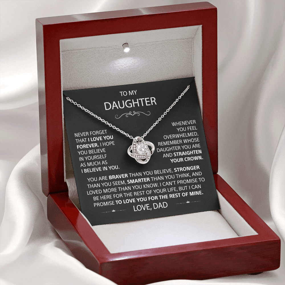 To my Daughter - Love Knot Necklace - detail 5