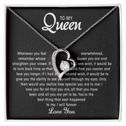 To my Queen - Forever Love Necklace - Silver