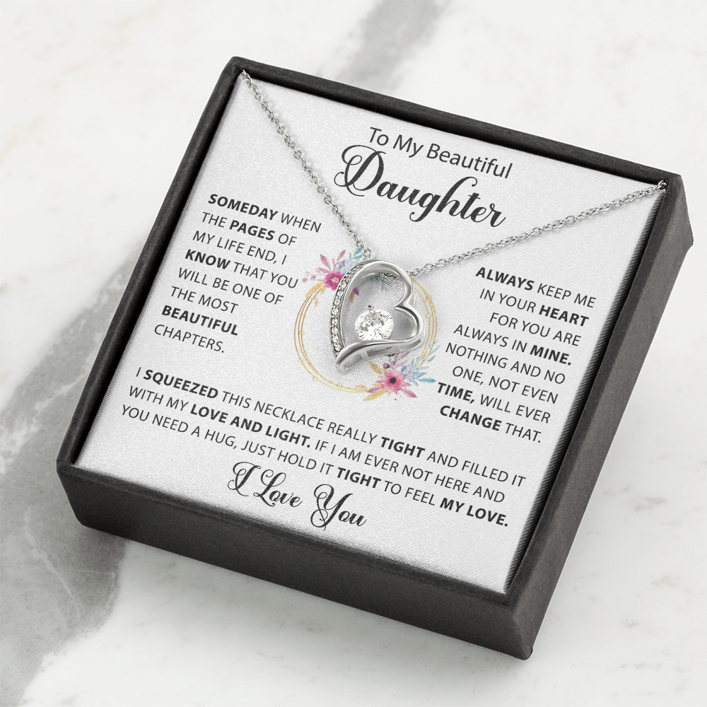 To my Beautiful Daughter - Forever Love Necklace - detail 3