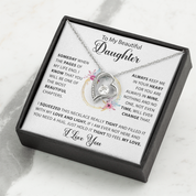 To my Beautiful Daughter - Forever Love Necklace - detail 3