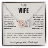 To my Wife - Connected Hearts Necklace