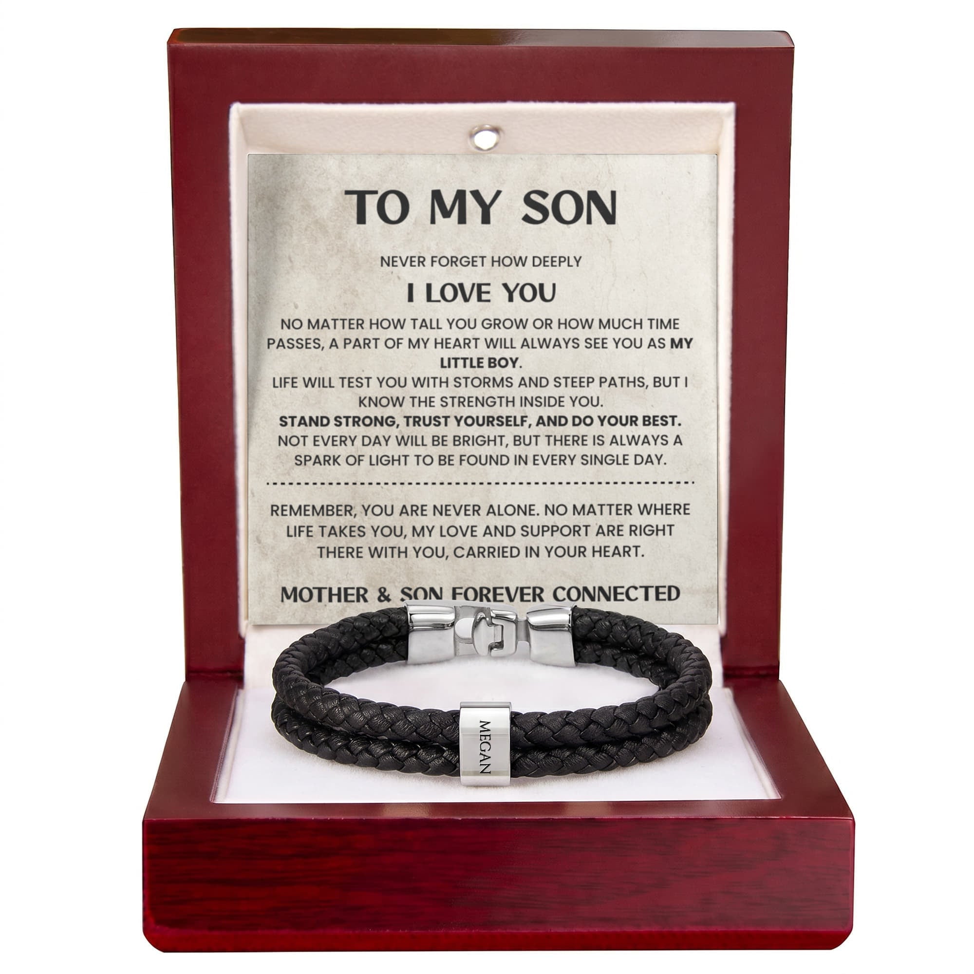 To My Son - Never Alone Bracelet