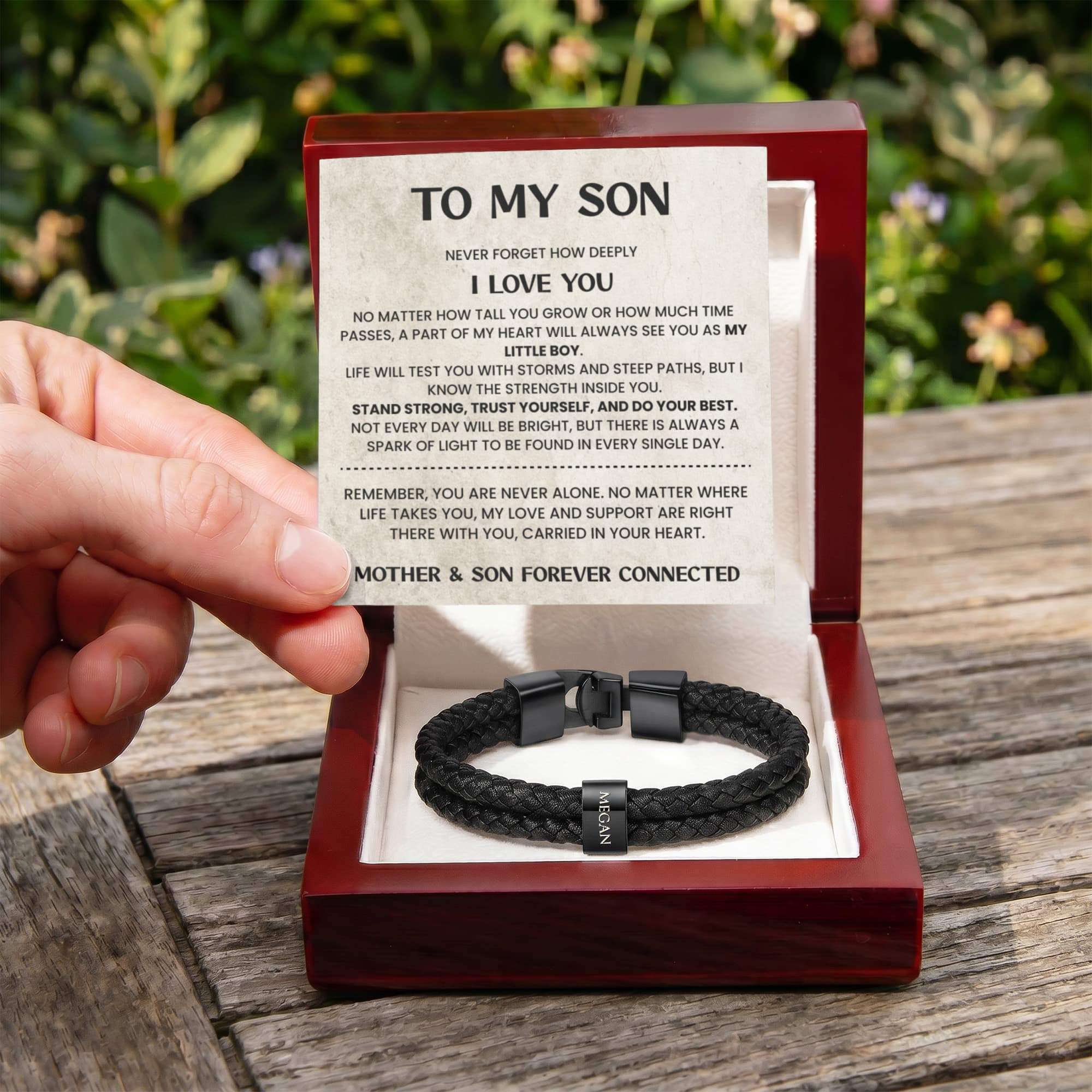 To My Son - Never Alone Bracelet