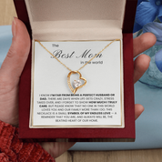 The Best Mom in the World - Heart Necklace