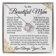 To my Beautiful Mom - Love Knot Necklace