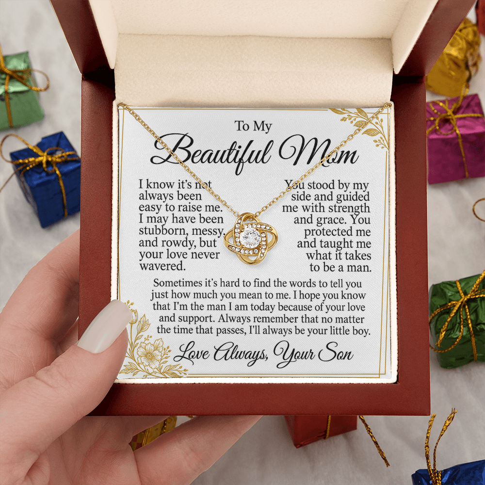 To my Beautiful Mom - Love Knot Necklace