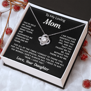 To my Loving Mom - Love Knot Necklace
