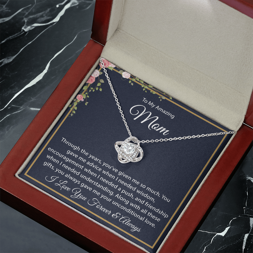 To my Amazing Mom - Love Knot Necklace