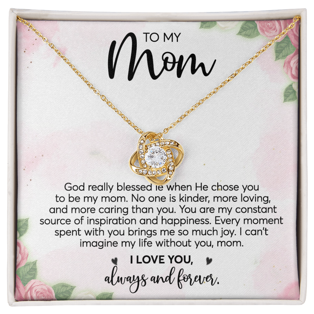 To my Mom - Love Knot Necklace