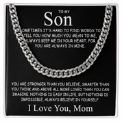 To my Son - Cuban Chain Necklace