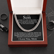 To my Son - Cuban Chain Necklace