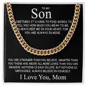 To my Son - Cuban Chain Necklace