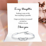 To my Daughter - Infinity Bangle Bracelet