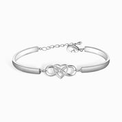 To my Daughter - Infinity Heart Bangle Bracelet