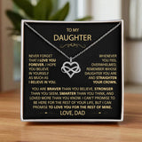 To my Daughter - Infinity Heart Necklace