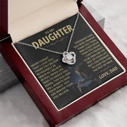 To my Daughter - Love Knot Necklace