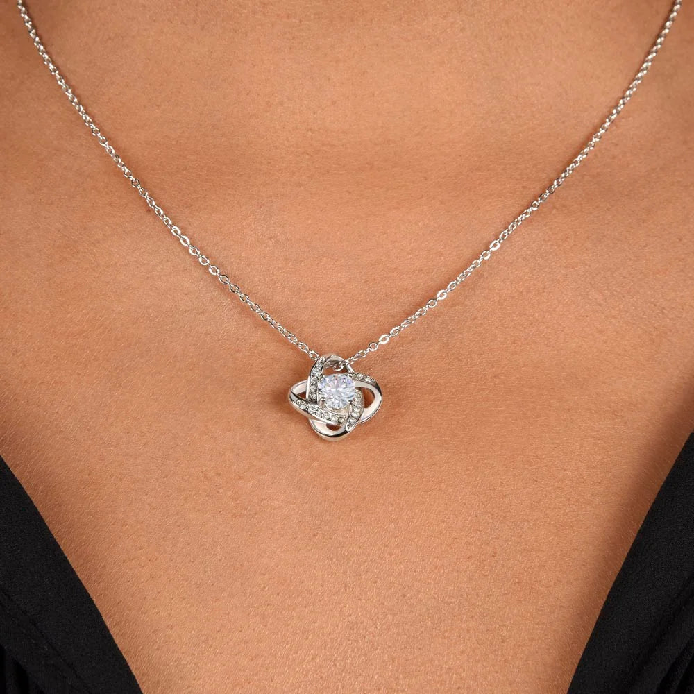 To my Daughter - Love Knot Necklace