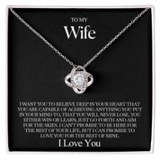 To my Wife - Love Knot Necklace