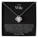 To my Wife - Love Knot Necklace