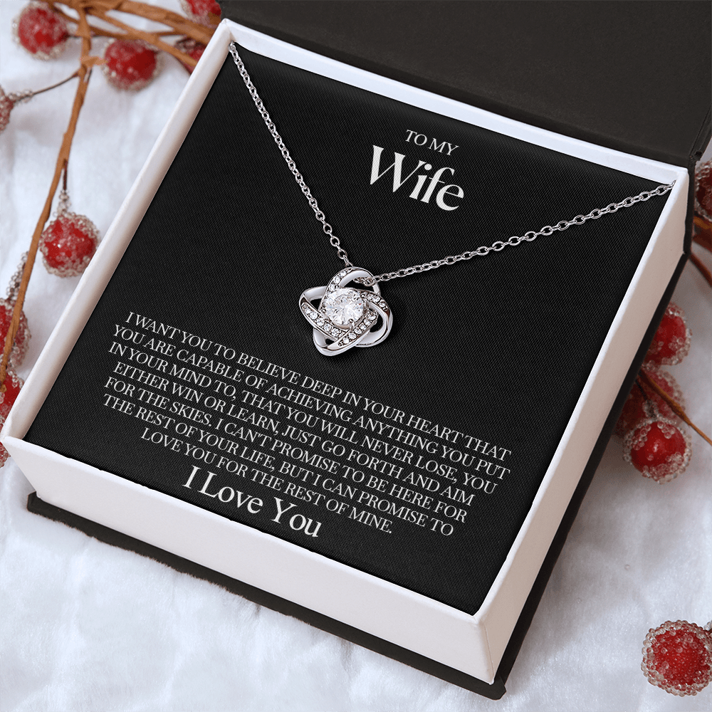 To my Wife - Love Knot Necklace