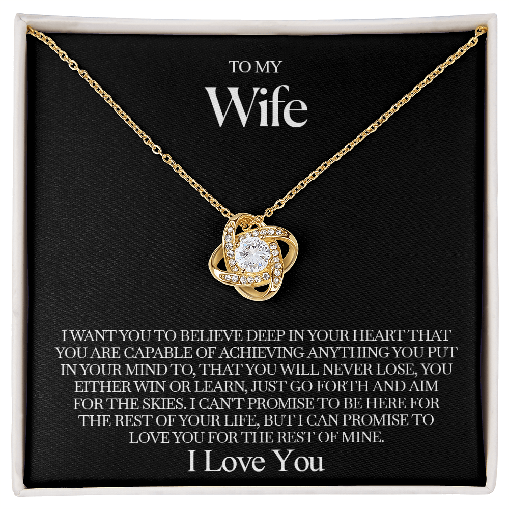 To my Wife - Love Knot Necklace