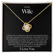 To my Wife - Love Knot Necklace