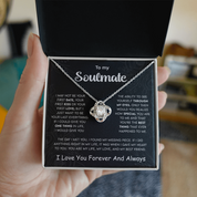 To my Soulmate - Love Knot Necklace