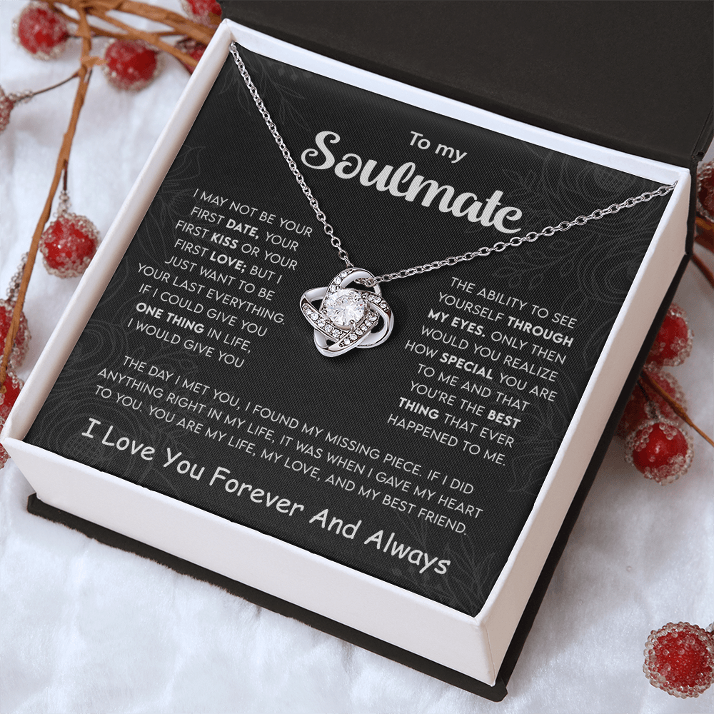 To my Soulmate - Love Knot Necklace