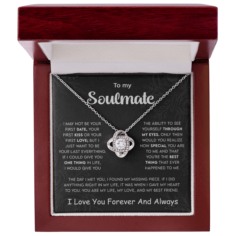 To my Soulmate - Love Knot Necklace