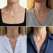 To my Queen - Love Interlocked Hearts Necklace