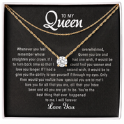 To my Queen - Solitaire Necklace