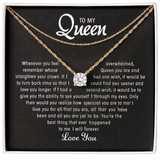 To my Queen - Solitaire Necklace