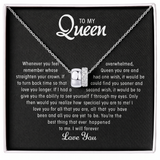 To my Queen - Eternal Rings Necklace