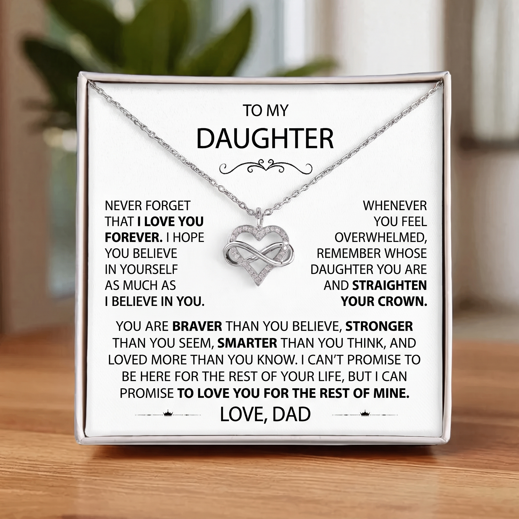 To my Daughter - Endless Love Necklace
