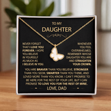 To my Daughter - Butterfly Necklace